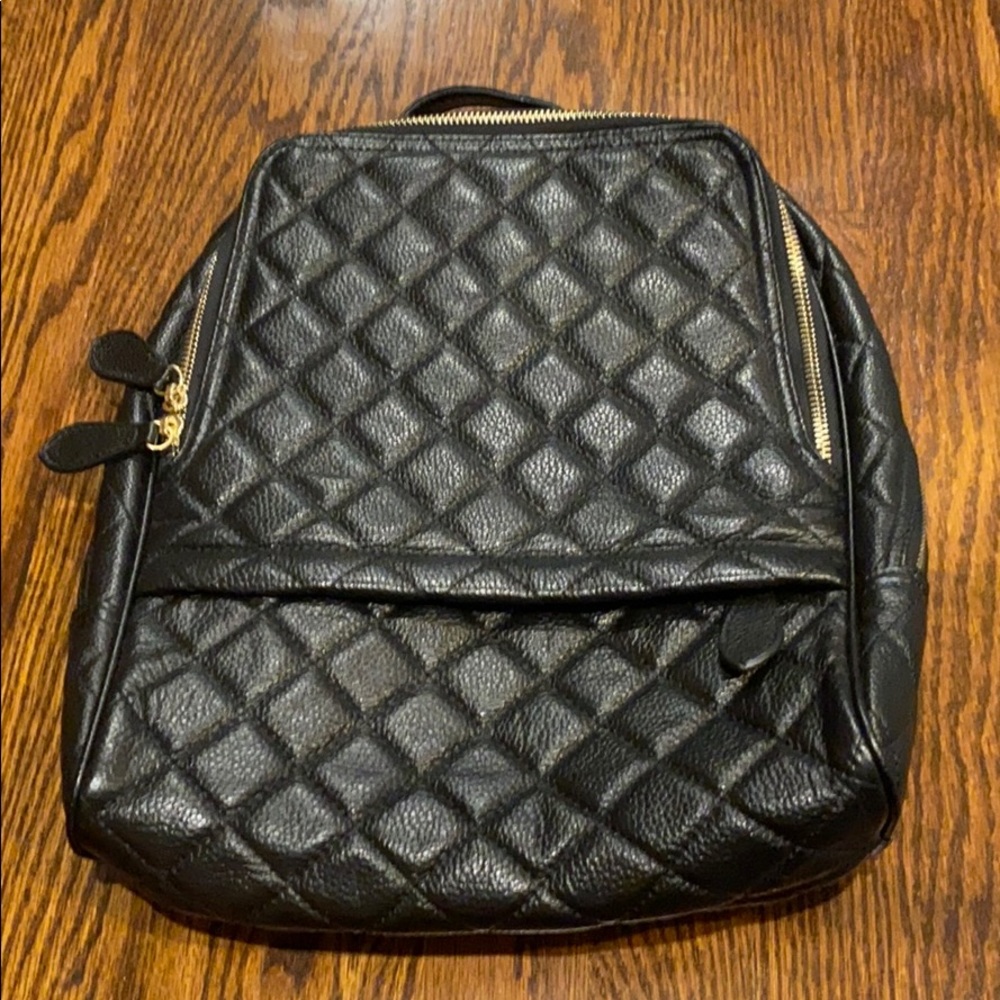 Brand new w tags black back pack gold hardware